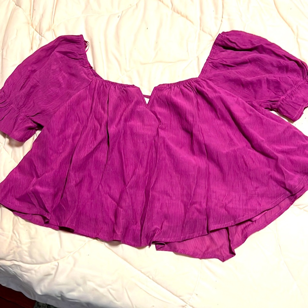 Ruffle Crop Top- Size L